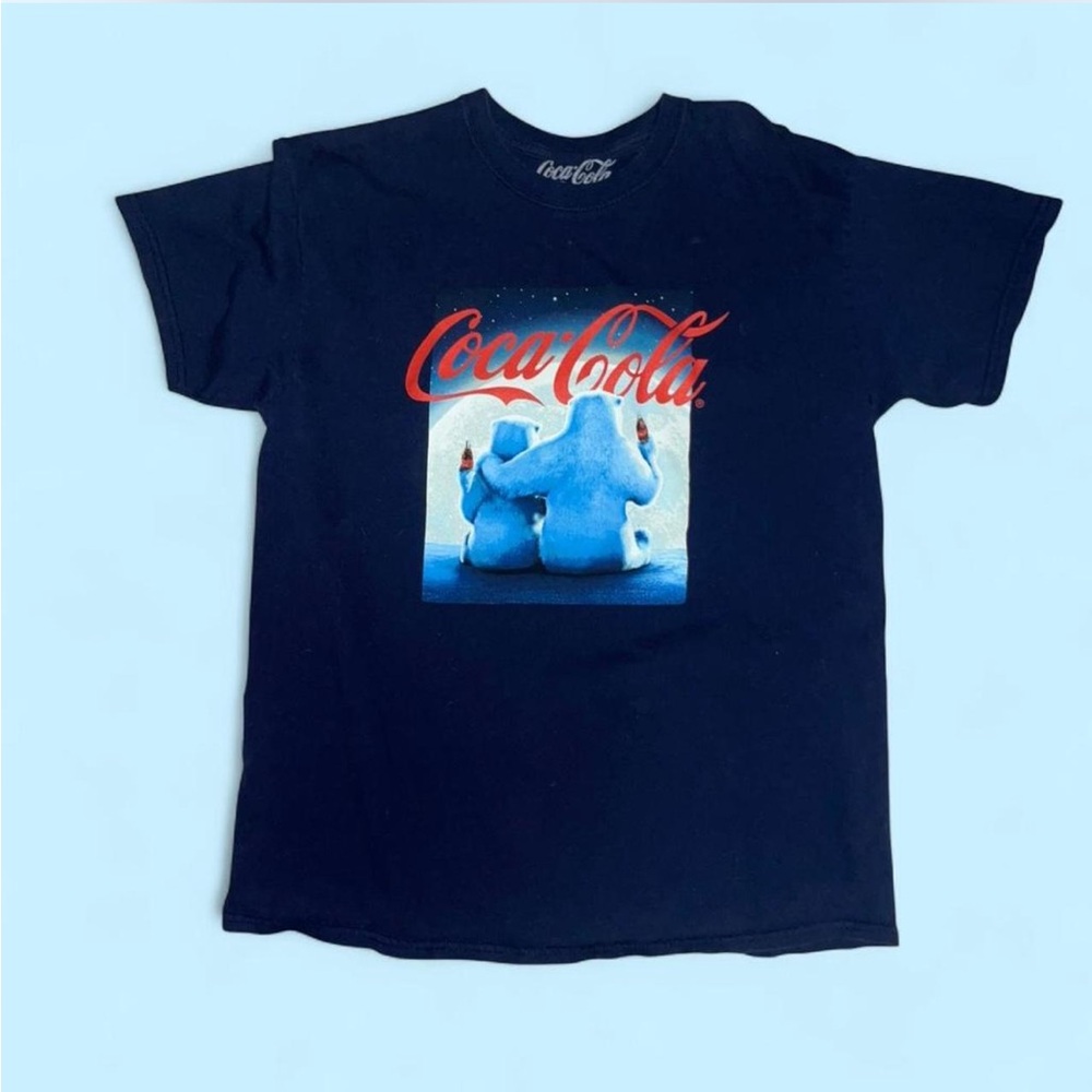 Vintage Coca Cola Polar Bears Tee Lg